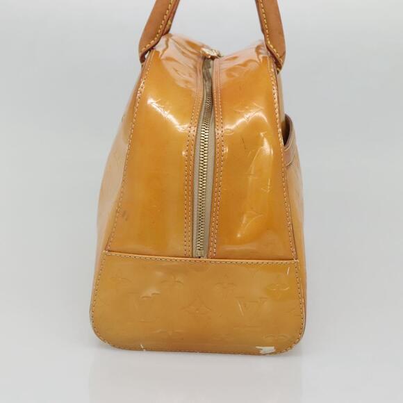 LOUIS VUITTON Monogram Vernis Tompkins Square Hand Bag Beige M91149 - Picture 4 of 13